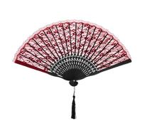 SEWACC Ventaglio in Pizzo Stile retrò Ventaglio Decorazione Cinese Applicazione Costume Accessorio Viaggio