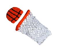 SEWACC Vestiti Cappello Forma di Pallacanestro Rete da Basket per Ragazzo Ragazza Ragazza Accessori per Fotografia Ragazzo Regali per Cento Giorni