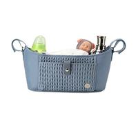 SEWBOO Organizer universale per passeggino, organizer per pannolini con cinghie regolabili per adattarsi a quasi tutti i passeggini, Colore: blu cenere., Small