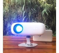 SEWENS - Mini proiettore HD, alimentato da Powerbank, 10000 lumen portatile con treppiede per cinema di viaggio all'aria ultima intervento, compatibile con Android/iOS/Windows/TV Stick/HDMI/USB