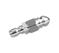 Sewer Jet Nozzle Stainless Steel Sewer Jetter Nozzle Head 1/4Inch Quick Connector, 5
