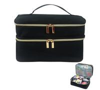 Sewing Accessories Organizer Double-Layer - Waterproof Sewing Bag Organizers, Large Capacity Basket | Detachable Dividers & Two-Way Zipper Sewing Storage Box, Portable Sewing Case