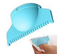 Sewing Finger Gauge, Quilting Edge Template, Precision Measurement Tool, Easy Grip Lock Design, Compact Silver, Great for Handmade Crafting Beginners Seniors Women Grandma Grandpa