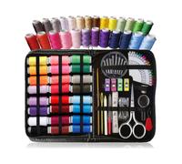 Sewing Kit for Adults And Kids - Beginner Friendly Set W/ Multicolor Thread, Needles, Scissors, Thimble And Clips - Everyday, Emergency Travel Sewin