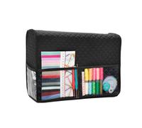 Sewing Machine Cover, Dust Cover for Machines, Foldable Design, Pockets for Container, Adjustable Size, Poliestere, 43 x 18 x 31 cm, Ideal for Home Embroider and Storage