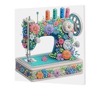 Sewing Machine DIY Diamond Diamond Dipinto a forma speciale 25x25cm Kit decorazione da parete per adulti principianti arte casa
