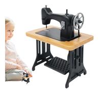 Sewing Machine Miniature - Desk Mini Sewing Machine Furniture Decoration | Doll World Sewing Machine Table Decor for Living Dining Study Rooms Dormitory Boys Girls Preschoolers Students