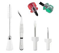 Sewing Maintenance Cleaning Kit - Tool Set | Screwdriver Tweezers Brush Dust Remover Accessories for Repair Service Tailoring Equipment Care Household Machine Maintenance Supplies
