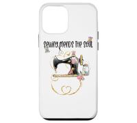 Sewing Mends The Soul Sewing Machine Sewers Seamstress Mamma Custodia per iPhone 12 mini