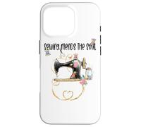 Sewing Mends The Soul Sewing Machine Sewers Seamstress Mamma Custodia per iPhone 16 Pro