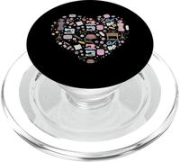 Sewing Quilting Machine Quilters Gift For Sewing Lover heart PopSockets PopGrip per MagSafe