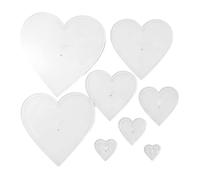 Sewing Ruler Set - 8 Piece Acrylic Template | Heart Shape Quilting Stencil Reusable | Fabric Measuring Guide Tool for Sewing Craft DIY Marking Projects Accurate Measurement
