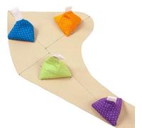 Sewing Weights For Pattern Cutting - 4 Pack Fabric Weights Sewing Weight | 120 g Triangular Pattern Weight For Garment Making Quilting | Pin Free Handicraft Sewings Accessories. Cotton Steel.