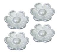 Sewing Weights, Vintage Flower Fabric Weight, 2.05x2.05x0.43 Inches 4 Pieces Heavy Duty Cloth Press Blocks & Decorative Design, Crafting Accessories for Quilting Beginners Travel Designers Tailors