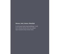 Sewn Smyth The NKJV Bible Journal - Hosea, Joel, Amos, Obadiah Softc (Tascabile)