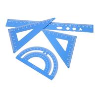 SEWOART 1 Scatola Kit per Disegnare Professionale Studente 20cm | Cancelleria Scolastica, Blu, Misurazione Precisa, Design Ergonomico, Antiscivolo, Non Sbiadisce Né Si Consuma