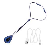 SEWOART 1 Set Massaggiatore Del Rachide Cervicale Collo Pulsazioni Elettriche Collana Medaglione Collana a Pendolo Elettrico Strumento Di Calore Punto Di Innesco Blue Gel Di Silice