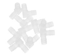 SEWOART 10 Pezzi Connettori Gomito in Plastica PP per Aria Giunzioni per Impianti Idrici Vasche Facili da Installare e Riparare