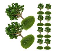SEWOART 10 Pezzi Mini Artificiali in Plastica per Diorama e Modelli Architettonici Alberelli in Miniatura Realistici per Decorazioni Cake Fatati Scenari Ferroviari e Progetti Diy