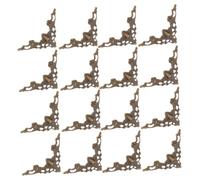 SEWOART 100 Pezzi Angoli Decorativi in Metallo Vintage per Libri Scrapbooking Album Menu Protezioni Angolari Facili da Installare per Quaderni Cartelle Coperture Resistenti in Metallo