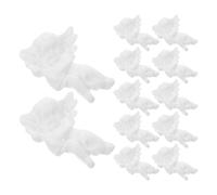 SEWOART 100 Pezzi Mini Statuette Angelo in Resina Flatback, Ciondoli Angelo Custode per Decorazioni Natalizie Art 3d, Abbellimenti Kawaii per Gioielli Fai da Te e Artigianato Creativo