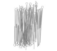 SEWOART 100 Pezzi Rotanti in Argento per Pesca Lucioperca, Acciaio, Design Scheletro ad Alta Elasticità per DIY Fishing Tackle