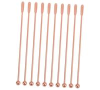 SEWOART 10pezzi Cucchiai Cocktail Acciaio Inossidabile Con Design Spirale Stirring Spoon Elegante Per Cocktail Caffè e Succhi Pratico Per Bar e Uso Domestico