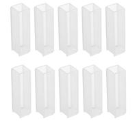 SEWOART 10Pezzi Cuvette in Vetro per Confronto Campioni, 10 mm Percorso Ottico Standard, Analisi Quantitativa, Laboratorio e Analisi Alimentare