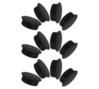 SEWOART 12 Pezzi Copriforo Scrivania Nero in Plastica Resistente Passacavo Staccabile per Organizzazione Cavi e Protezione Fili Computer Gestore Cavi Flessibile per Ufficio e Casa