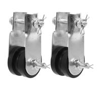 SEWOART 2 Pezzi Anti Vibration Fan Bushing con Puleggia, in Ferro e Gomma, Accessorio per Installazione Fai da Te, per Uffici e Camere da Letto, Nero