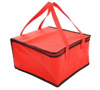 SEWOART 2 Pezzi Borsa Termica Portavivande Rossa, Portatile | Alluminio e Tessuto Non Tessuto, Isolamento Termico, per Pasti e Frutta