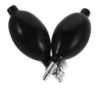 SEWOART 2 Pezzi Bulbo Gonfiaggio in Lattice Alta Elasticità con Valvola in Rame Pompa Manuale per Misuratore di Pressione Ricambio per Sfigmomanometro con Rilascio Aria Senza Perdite