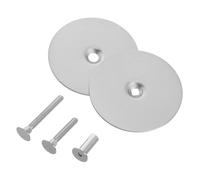 SEWOART 2 Pezzi Copri Foro Porta in Acciaio Inox Piastra Copri Foro Tondo per Serratura Pomolo e Privacy Domestica Facile Installazione senza Attrezzi