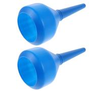 SEWOART 2 Pezzi Imbuto per Olio Motore Auto e Moto con Filtro Integrato Bocca Larga Antispreco Blu Imbuto Carburante e Trasmissione per Benzina e Gasolio Leggero e Compatto per Uso