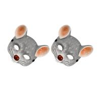 SEWOART 2 Pezzi Maschera Topo Gigio Realistico in PU Foam, Mezzo Viso | Leggera e Comoda da Indossare, Design Unico e Aspetto Realistico, per Feste in Maschera e Carnevale