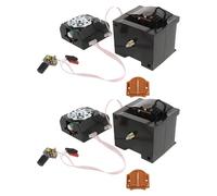 SEWOART 2 Pezzi Meccanismo in Plastica Riutilizzabile Marrone Vintage cucù Orologio Movimento Silenzioso e Suoneria Oraria per Riparazione e Sostituzione Facile