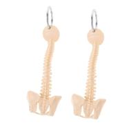 SEWOART 2 pezzi Mini Portachiavi Colonna Vertebrale Umana Accessorio Versatile e Leggero per Chiavi Borse e Auto Decorazione Unica e Funzionale per Studenti di Biologia e Appassionati