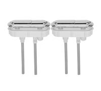 SEWOART 2 Pezzi Pulsante Doppio Scarico per Wc in Plastica Ingegnerizzata Resistente alla Corrosione Tasto Sensibile Pressione Leggera per Sostituzione Rapido e Funzionale