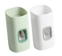 SEWOART 2 Pezzi Spremi Dentifricio Automatico Dispenser Di Dentifricio Per Bagno Da Parete Realizzato in Plastica Pp