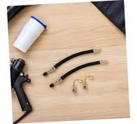 SEWOART 2 Set Estensioni Valvola Pneumatici Flessibili Metallo Diritte per Auto Camper Camion e Bici Prolunga per Gonfiaggio Facile e Rapido
