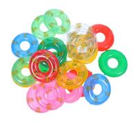 SEWOART 21 Pezzi Miniature Swim Ring Pvc Mini per Bambole, Giocattolo | Dollhouse Pool Accessories, Vacanze Estive, Sagome di Animali e Frutta