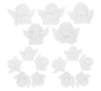 SEWOART 25 Pezzi Accessori Decorativi in Resina Bianca per Porta Auricolari e Scatole di Fazzoletti Angioletti Barocchi per Decorazioni Versatili in Camera o Regalo