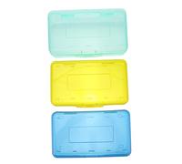 SEWOART 3 Pezzi astuccio matita casse scrivania bacheca portaoggetti astuccii segnapassi stationery box porta cancelleria trasparente Custodia per cancelleria forniture per studenti pp