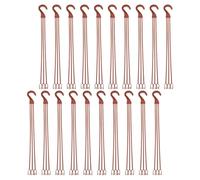 SEWOART 30 Pezzi Ganci per Vasi da Appendere, Plastico Marrone | Flower Plant Holders, Heavy Duty Hooks, Flower Support Tools, per Ufficio e Giardinaggio Domestico Colore Casuale