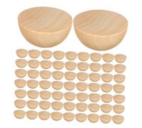 SEWOART 300 Pezzi Legno Naturale Palline Artigianali Non Verniciate per Progetti Diy Decorazioni Fai da Te Multifunzionali