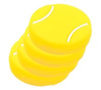 SEWOART 4 Pezzi Ammortizzatore Tennis in Silicone Giallo per Racchetta | Forma Piatta, Assorbimento Urti e Controllo, Leggero e Portatile, Accessorio per Tennis