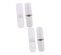 SEWOART 4pezzi Custodia Portatile Per Spazzolino Confezione Capsule Scandinavi e Semi- Protezione Per Spazzolino e Dentifricio Facile Trasportare