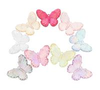 SEWOART 50 Pezzi Ciondoli Farfalla Barocchi per Decorazioni Fai da Te, Mini Fermagli Chioma e Ornamenti Artigianali, Accessori Creativi per Gioielli e Custodie, Mix Colori Assortiti