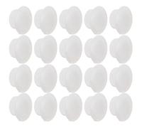 SEWOART 50 Pezzi Tappi Copriforo in Plastica Trasparente Ømm Coprivite Rotondi Resistenti per Mobili Armadi e Librerie Protezione Foro e Finitura Pulita