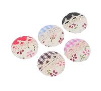SEWOART 5Pezzi Magnetic Needle Minders With Embroidered Patterns Needle Keeper For Sewing And Embroidery Decorative Pincushions For Easy Access And Storage